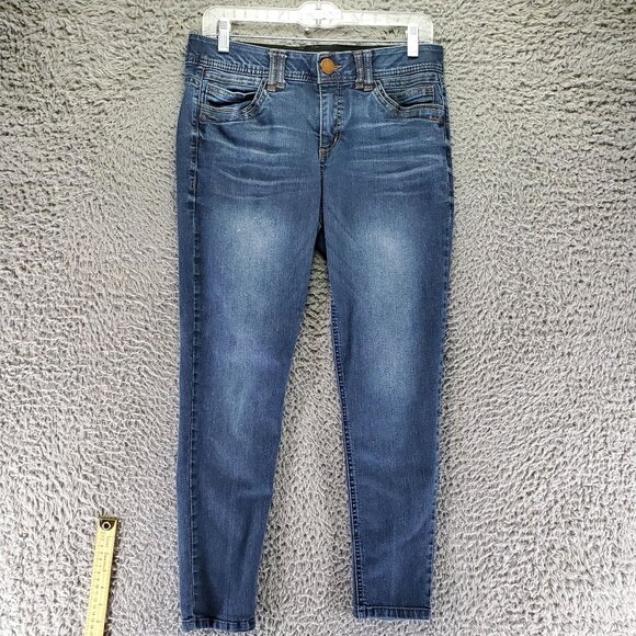 Democracy Jeans Womens 8 Blue Skinny Ab Technology Stretch Denim - Picture 1 of 9